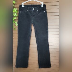 J.Crew "Favorite Fit" Straight Leg Black Corduroy Women's Pants Size 25S